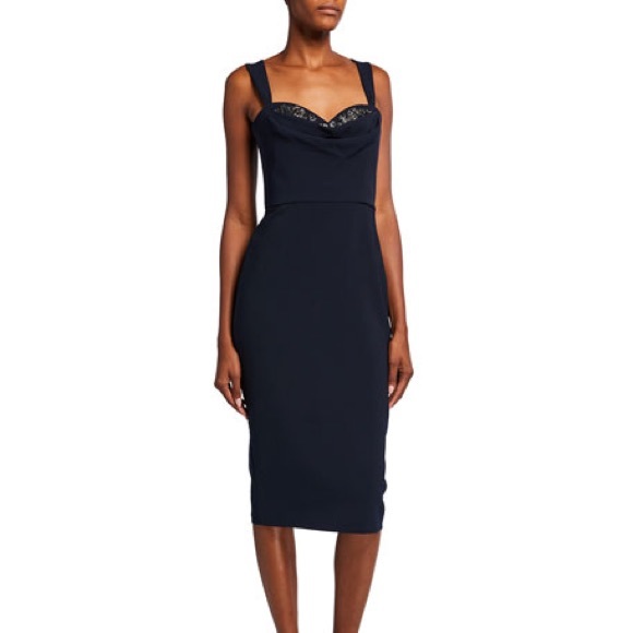 New Marchesa Norte Draped embellished crepe dress - Picture 4 of 13